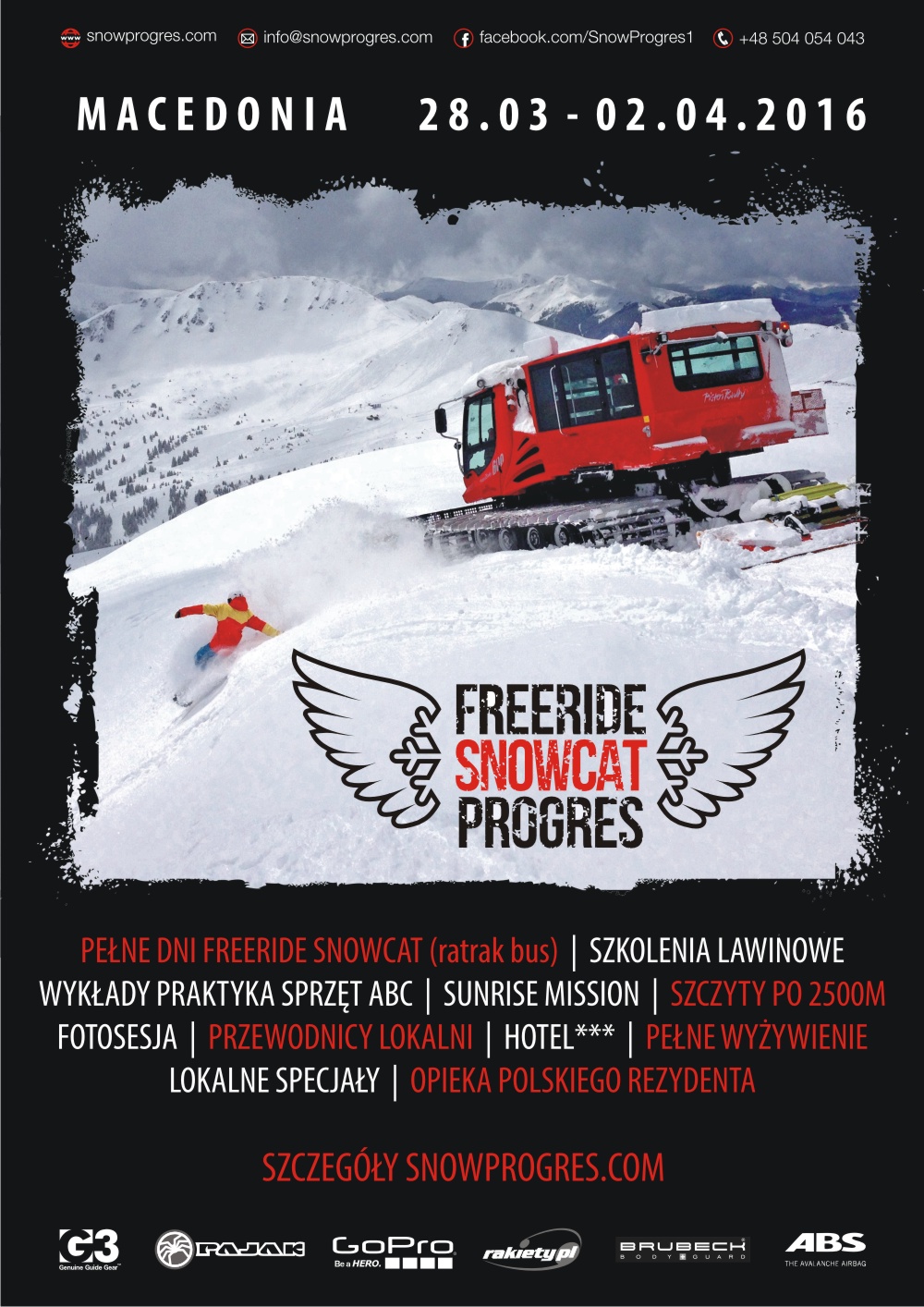plakat snow cat_ sq